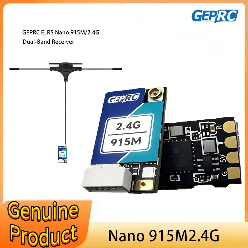GEPRC ELRS Nano 915M/2.4G Dual-Band Receiver Built-in WiFi ESP32-C3 LR1121 Chip DIY FPV Quadcopter Longrange Drone Parts
GEPRC ELRS Nano 915M/2.4G Dual-Band Receiver Built-in WiFi ESP32-C3 LR1121 Chip DIY FPV Quadcopter Longrange Drone Parts