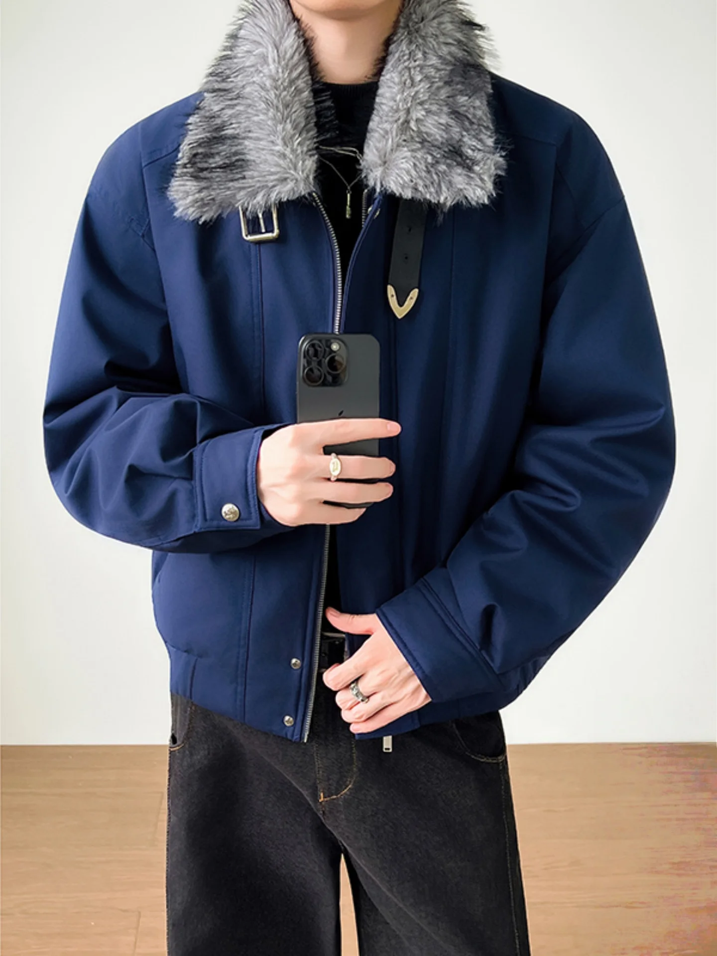 Men's Quilted Fce Lined down Jaet Thi Warm Cold Proof American Retro Sle Winter Coat Zipper Closure Long Sve Oute...
Men's Quilted Fce Lined down Jaet Thi Warm Cold Proof American Retro Sle Winter Coat Zipper Closure Long Sve Oute...