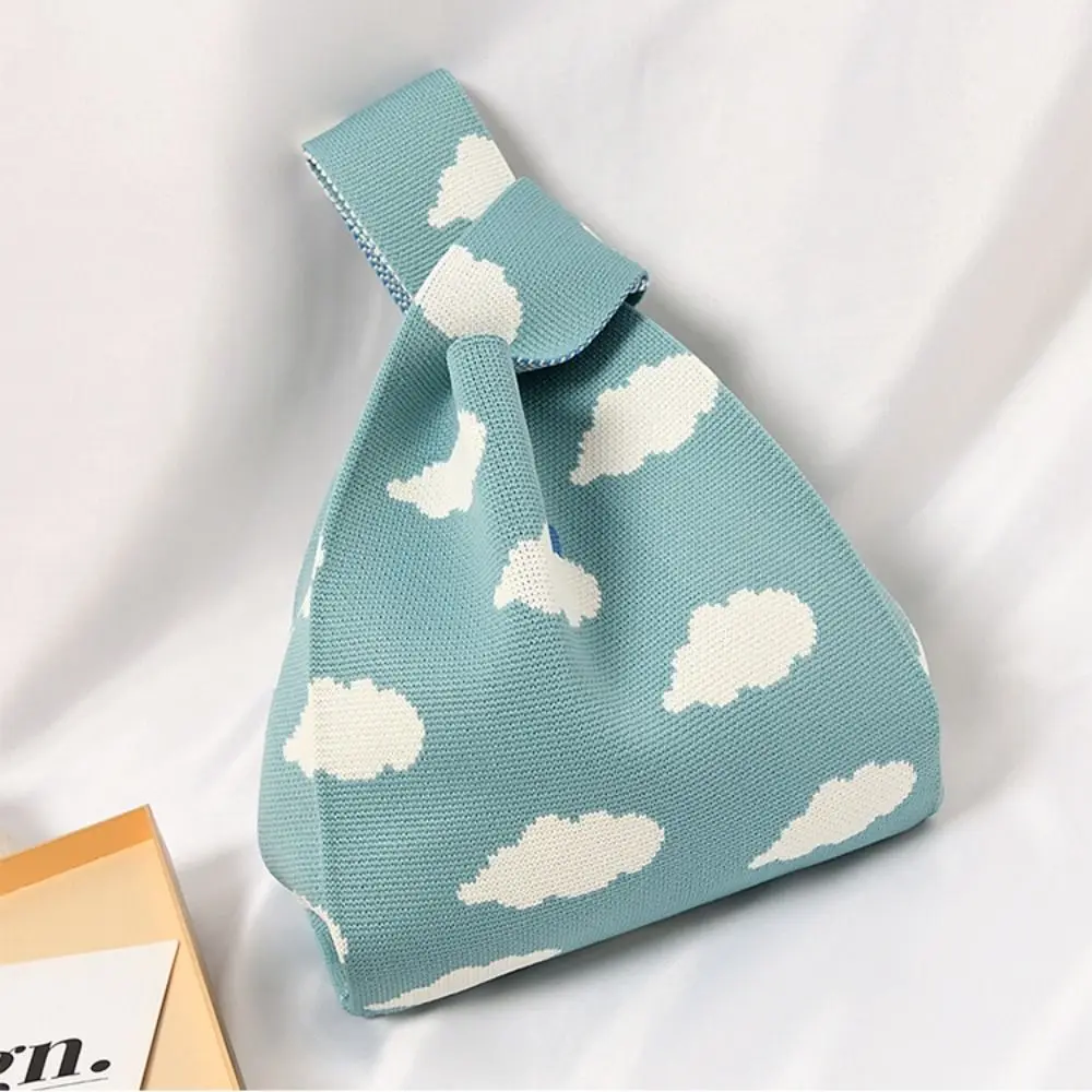 Handmade Knit Handbag Reusable Shopping Bags Women Girls Mini Knot Wrist Bag Niche Design Tote Bag Casual Color Shoulder Bag
Handmade Knit Handbag Reusable Shopping Bags Women Girls Mini Knot Wrist Bag Niche Design Tote Bag Casual Color Shoulder Bag