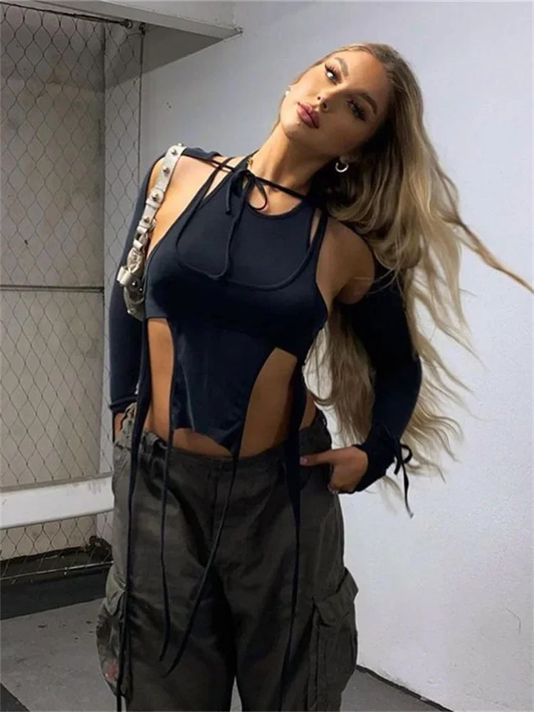 Fashion Solid Color Hollow Shirts For Women Sexy Casual U Neck Long Sleeve Tops Hooded Sexy Patchwork Streetwear Women Clothing
Fashion Solid Color Hollow Shirts For Women Sexy Casual U Neck Long Sleeve Tops Hooded Sexy Patchwork Streetwear Women Clothing