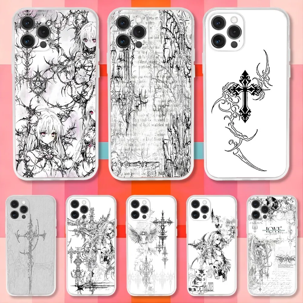 White Gothic Cyber Sigil Cross Phone Case For iPhone 16,15,14,13,12,11 Pro,Max,Plus,X,XS,Plus,SE,Mini Transparent Silicone Soft
White Gothic Cyber Sigil Cross Phone Case For iPhone 16,15,14,13,12,11 Pro,Max,Plus,X,XS,Plus,SE,Mini Transparent Silicone Soft