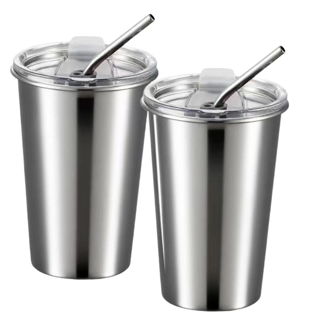 2 Pack Stainless Steel Cups Pint Cup with Straws Lids Tumbler Metal Cup 16oz Coffee Drinking Glasses 500ml Home Travel Outdoor
2 Pack Stainless Steel Cups Pint Cup with Straws Lids Tumbler Metal Cup 16oz Coffee Drinking Glasses 500ml Home Travel Outdoor