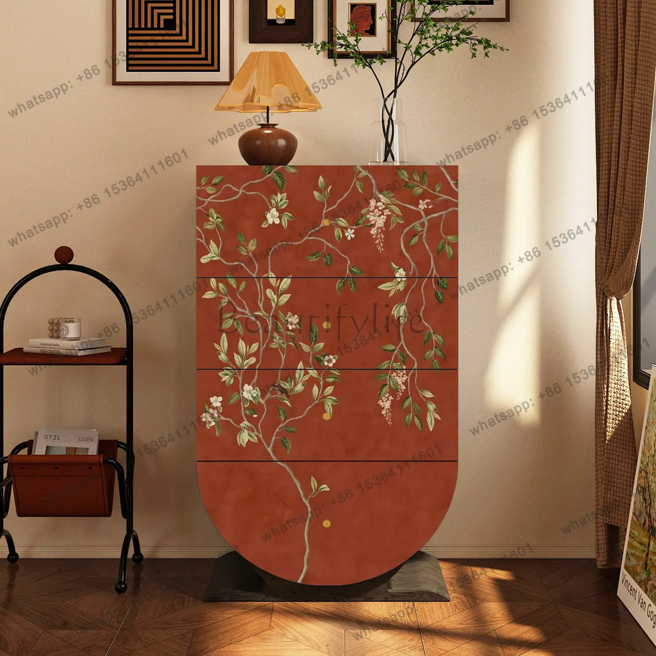 Chinese retro solid wood four chest cabinet bedroom living room entrance homestay locker
Chinese retro solid wood four chest cabinet bedroom living room entrance homestay locker