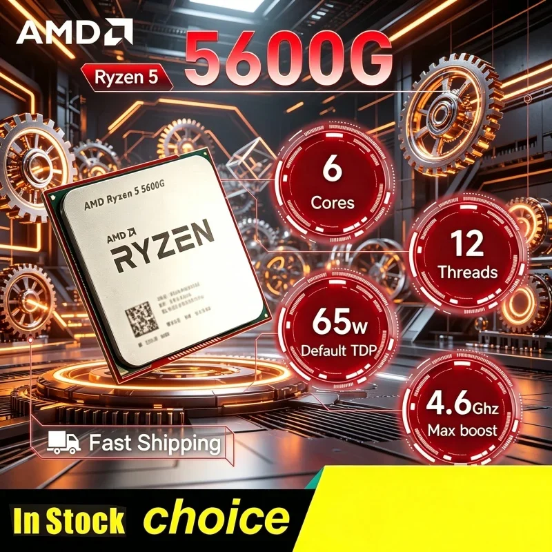 Scintillant Unleashed AMD Desktop Gaming CPU Ryzen 5 5600G R5 5600G 6 Core 12 Thread 4.4GHz AM4 Socket Without Package
Scintillant Unleashed AMD Desktop Gaming CPU Ryzen 5 5600G R5 5600G 6 Core 12 Thread 4.4GHz AM4 Socket Without Package