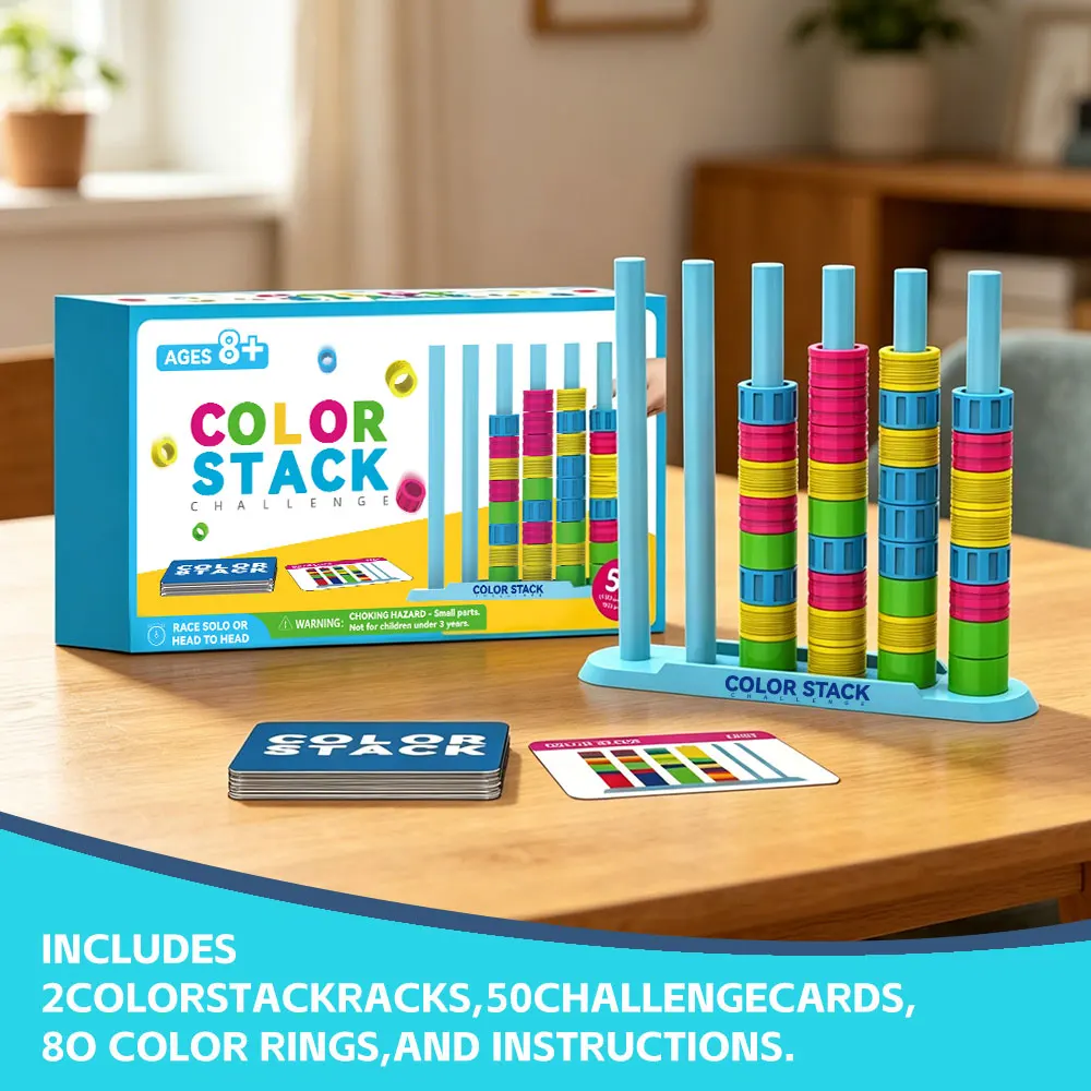 New Color Stack Challenge Fast-Paced Color Matching Puzzle Game for Fun Parties and Family Game Challenge Board Strategy Toy
New Color Stack Challenge Fast-Paced Color Matching Puzzle Game for Fun Parties and Family Game Challenge Board Strategy Toy