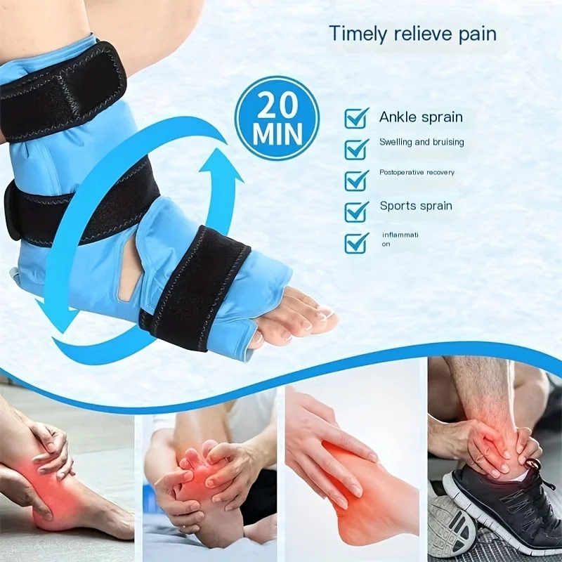 Reusable Gel Hot And Cold Ankle Foot Ice Pack Royal Blue Sky Blue Cold Compress Hot Compress for Pain Relief And Swelling.
Reusable Gel Hot And Cold Ankle Foot Ice Pack Royal Blue Sky Blue Cold Compress Hot Compress for Pain Relief And Swelling.