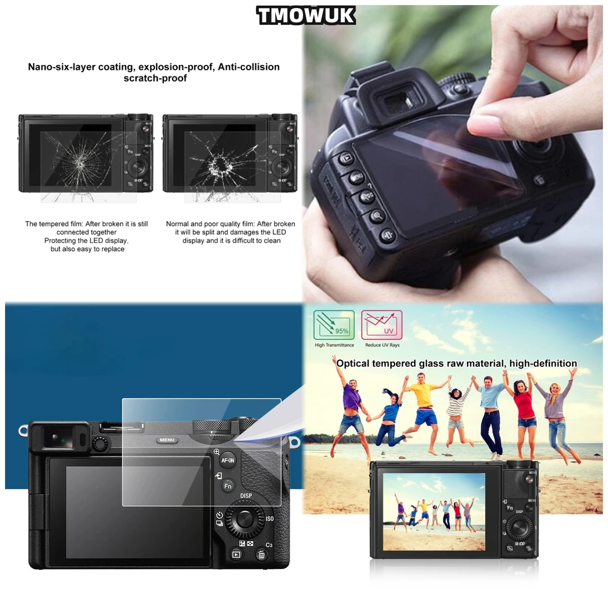 For RX100 RX100IV RX100VII A9 A9II, 9H Tempered Glass With HD Clarity, Ultimate Scratch Resistance.
For RX100 RX100IV RX100VII A9 A9II, 9H Tempered Glass With HD Clarity, Ultimate Scratch Resistance.