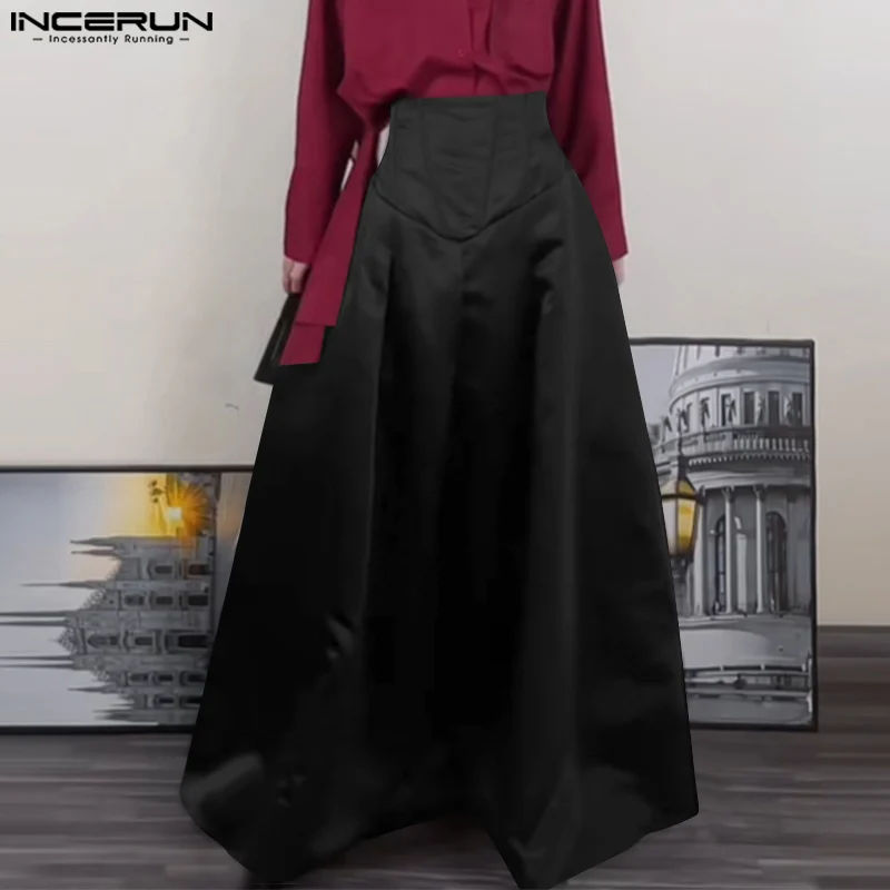 INCERUN Men Skirts Solid Color High Waist Oversize Unisex A-line Skirts Streetwear 2025 Satin Fashion Casual Men Bottoms S-5XL
INCERUN Men Skirts Solid Color High Waist Oversize Unisex A-line Skirts Streetwear 2025 Satin Fashion Casual Men Bottoms S-5XL