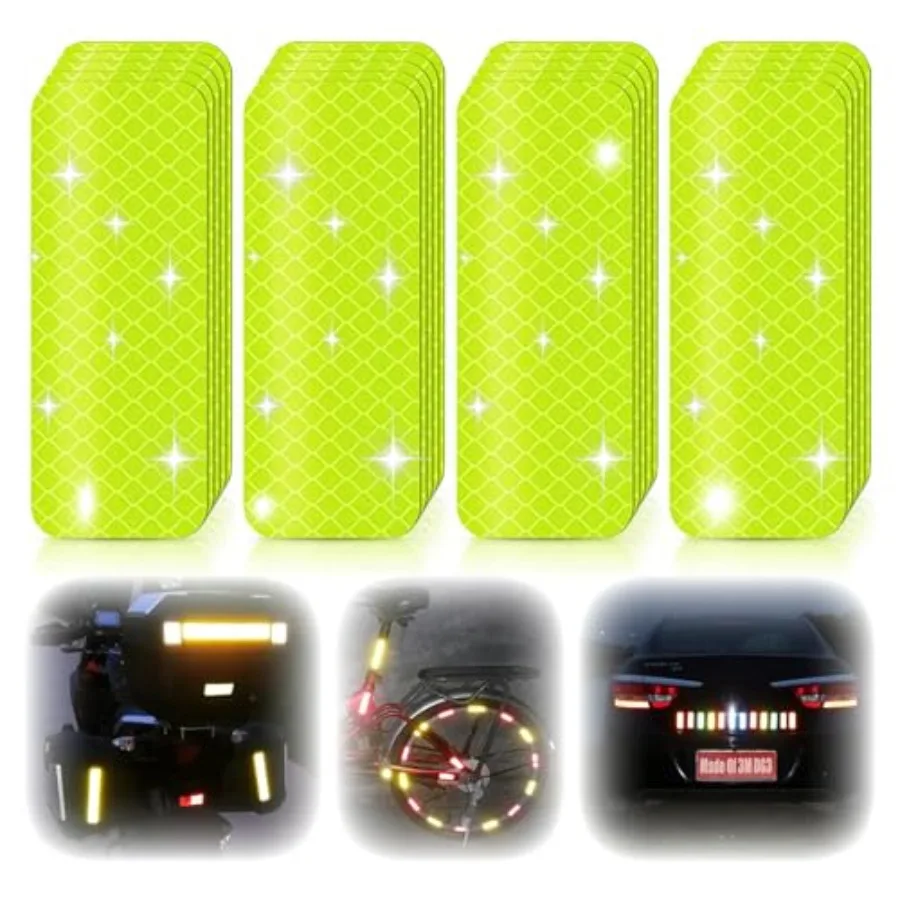 Super Reflective Stickers Made of DG3, 3.15" x 1.18" Safety Reflective Tape for Car Bike Mailbox Helmet, Reflective Tape Outdoo
Super Reflective Stickers Made of DG3, 3.15" x 1.18" Safety Reflective Tape for Car Bike Mailbox Helmet, Reflective Tape Outdoo