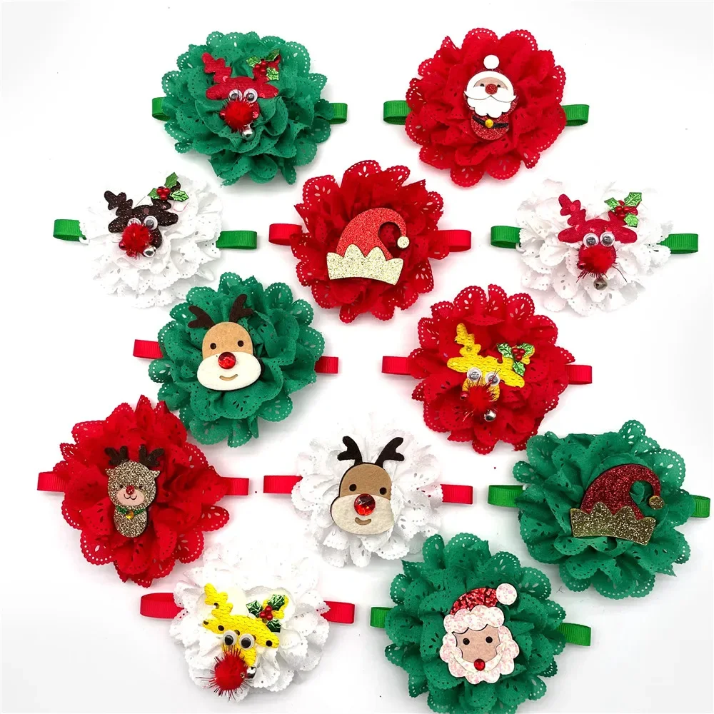 50/100pcs Christmas Puppy Dog Accessories Lace Flowers Bowties for Small Dogs Snowman Christmas Pet Bow Tie Grooming Dog Bowtie
50/100pcs Christmas Puppy Dog Accessories Lace Flowers Bowties for Small Dogs Snowman Christmas Pet Bow Tie Grooming Dog Bowtie