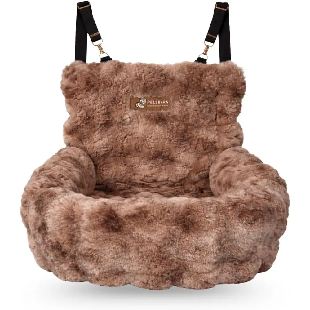 Cushy Travel Dog Bed - Secure with Safety Belt - Ultra Soft & Brown
Cushy Travel Dog Bed - Secure with Safety Belt - Ultra Soft & Brown