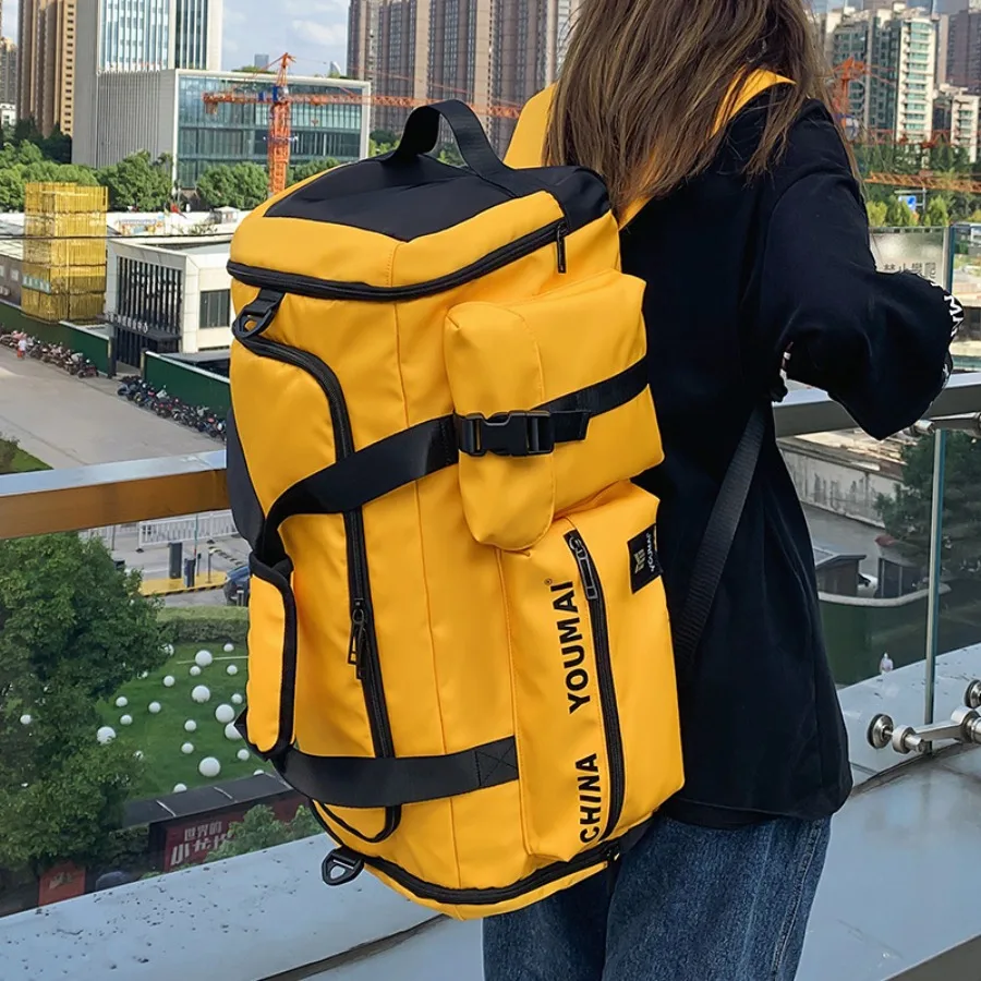 【New Arrival】Yellow Large Capacity Travel Backpack, Water Resistant Multi-Pocket Sports Duffle Bag for Gym, Hiking & Weekend Trips
【New Arrival】Yellow Large Capacity Travel Backpack, Water Resistant Multi-Pocket Sports Duffle Bag for Gym, Hiking & Weekend Trips