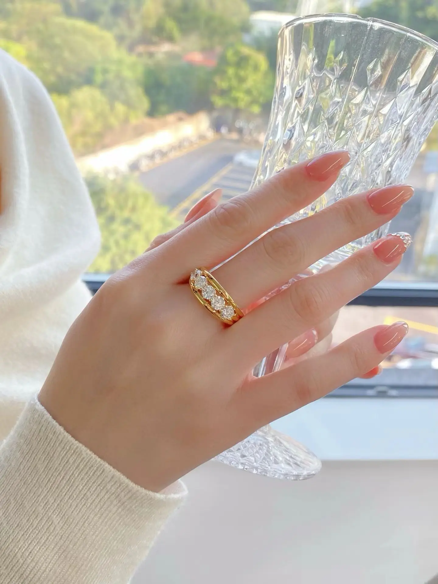 18K gold solid genuine gold laboratory-grown diamond 1.5 carat 5-prong engagement ring wedding ring jewelry customization
18K gold solid genuine gold laboratory-grown diamond 1.5 carat 5-prong engagement ring wedding ring jewelry customization