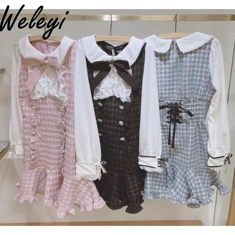Ropa Mujer Kawaii Rojita Plaid Dresses Sukienki Japanese Fashion 2025 Spring and Autumn Sweet Mine Bow Long Sleeve Elegant Frock
Ropa Mujer Kawaii Rojita Plaid Dresses Sukienki Japanese Fashion 2025 Spring and Autumn Sweet Mine Bow Long Sleeve Elegant Frock