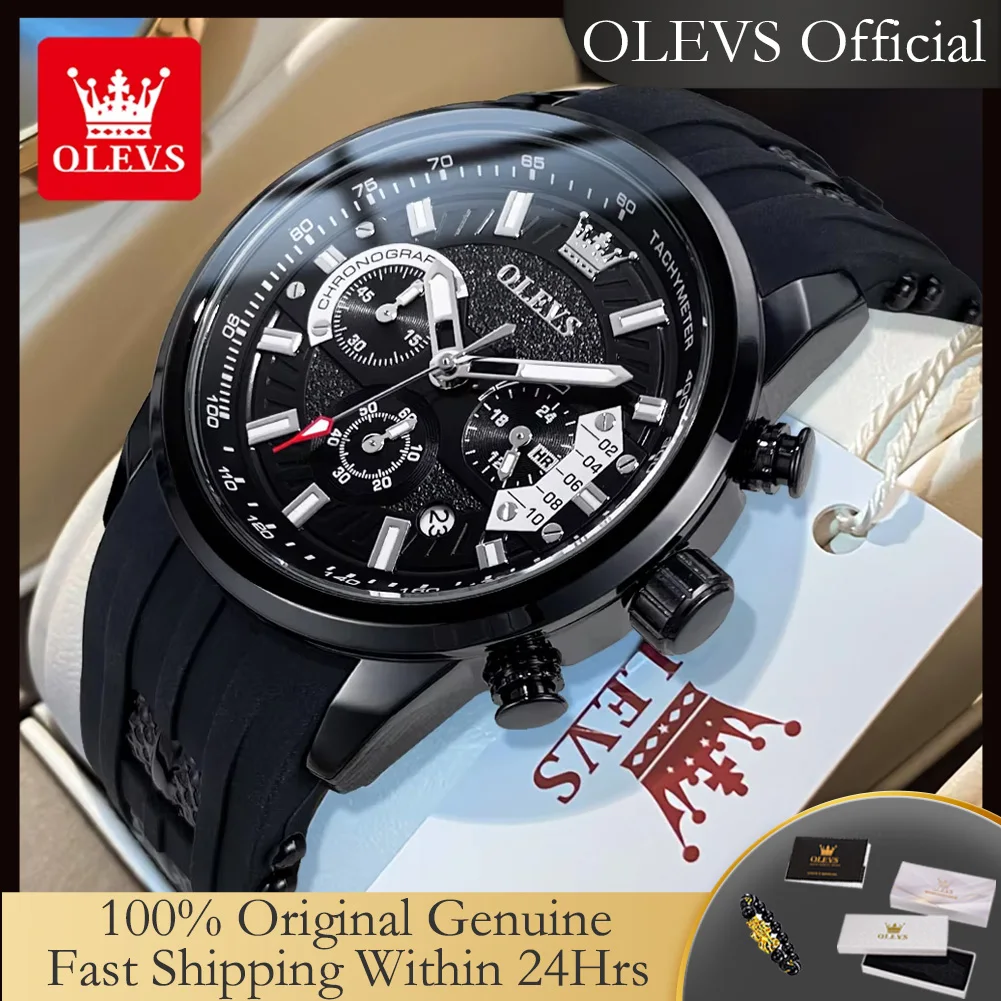 OLEVS 3690 Men's Quartz Watches Luxury 44mm Large Dial Chronograph Auto Date Waterproof Luminous Sports Wrist Watches for Men
OLEVS 3690 Men's Quartz Watches Luxury 44mm Large Dial Chronograph Auto Date Waterproof Luminous Sports Wrist Watches for Men
