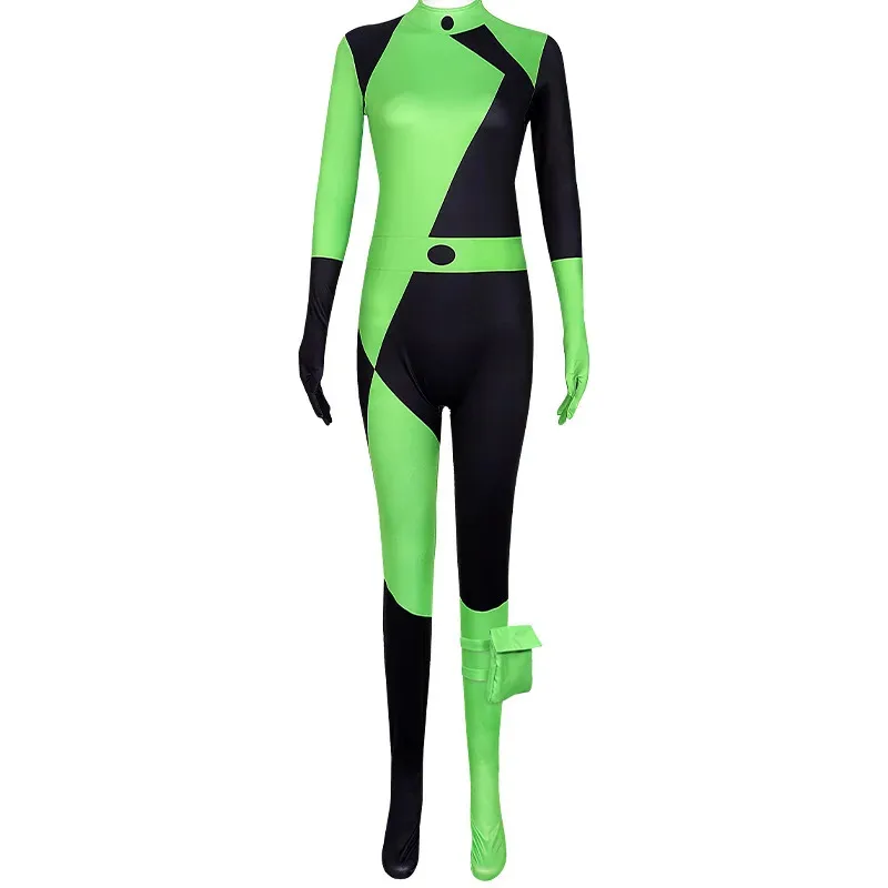 COSda@Shego Costume Superhero Bodysuit For Women Kim Possible Cosplay Outfits Zipper Halloween Elastic Spandex Jumpsuit for Adul
COSda@Shego Costume Superhero Bodysuit For Women Kim Possible Cosplay Outfits Zipper Halloween Elastic Spandex Jumpsuit for Adul