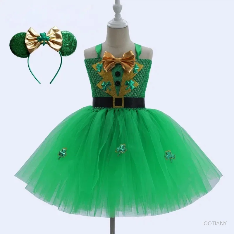 Girl's St. Patrick's Day Costume Cosplay Cute Green Fairy Tutu Dress Children's Irish Holiday Dress Carnival Party Outfit 2026
Girl's St. Patrick's Day Costume Cosplay Cute Green Fairy Tutu Dress Children's Irish Holiday Dress Carnival Party Outfit 2026