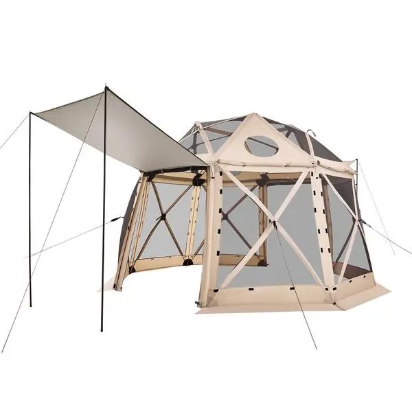 Палатка-шатер Pop-up Gazebo Screen Tent, 12 x 12 футов, 13-сторонняя сферическая палатка для кемпинга со съемным верхом и сумкой для переноски, быстрая установка
Палатка-шатер Pop-up Gazebo Screen Tent, 12 x 12 футов, 13-сторонняя сферическая палатка для кемпинга со съемным верхом и сумкой для переноски, быстрая установка