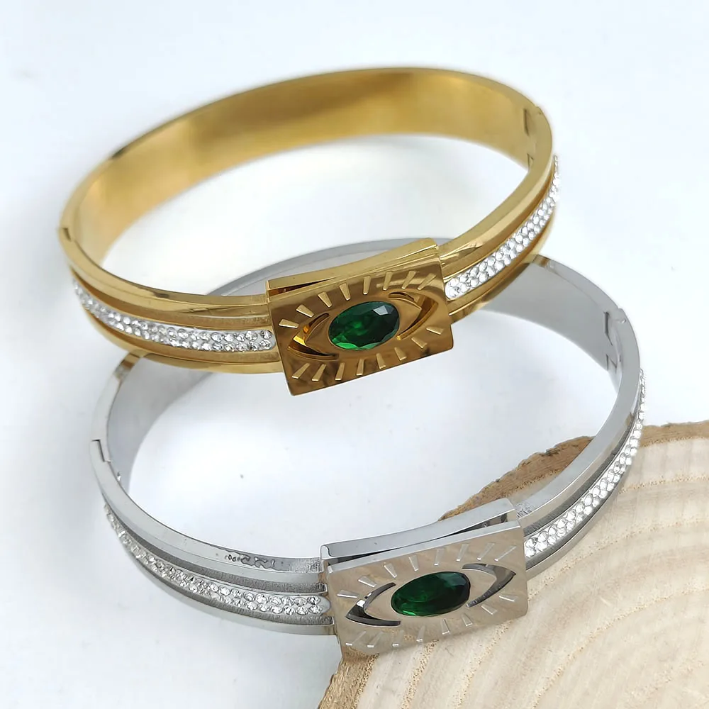 New God's Eye Zircon stainless steel gold-plated bracelet, high-quality waterproof couple bracelet, wife gift
New God's Eye Zircon stainless steel gold-plated bracelet, high-quality waterproof couple bracelet, wife gift