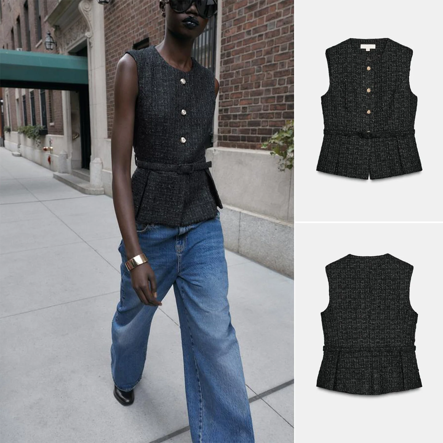 New Winter Women's Casual round Ne Metal Color Line Decoration Belt Vest 30 Comfortable Polyester Fiber Commute Sle
New Winter Women's Casual round Ne Metal Color Line Decoration Belt Vest 30 Comfortable Polyester Fiber Commute Sle