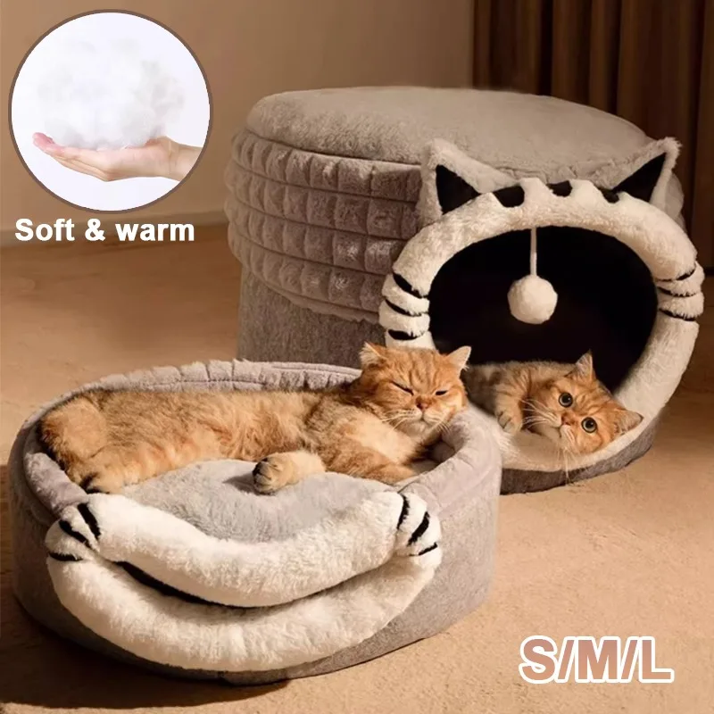 2025 New Winter Warm Plush Cat Cave Bed Cozy Non-Slip Cave Kennel with Removable Cushion Cartoon Design for Cats And Small Dogs
2025 New Winter Warm Plush Cat Cave Bed Cozy Non-Slip Cave Kennel with Removable Cushion Cartoon Design for Cats And Small Dogs
