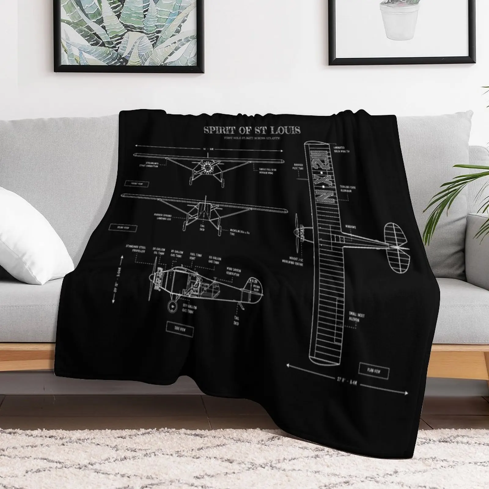 Spirit of St. Louis (Horizontal - White Stencil, No Background) Throw Blanket Shaggy anime Designers Blankets
Spirit of St. Louis (Horizontal - White Stencil, No Background) Throw Blanket Shaggy anime Designers Blankets