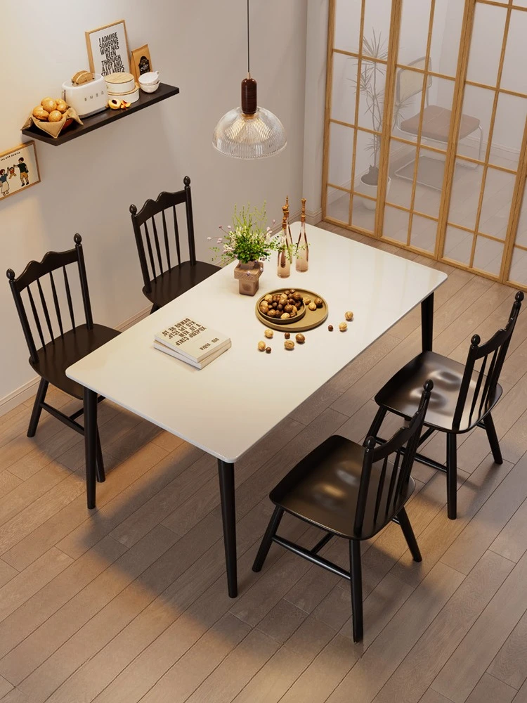 Solid wood pure white rock slab square table Household wooden table Rectangle Nordic log square dining table New Chinese dining
Solid wood pure white rock slab square table Household wooden table Rectangle Nordic log square dining table New Chinese dining