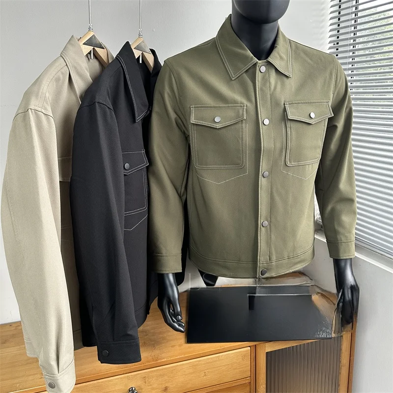 Plaid Fabric Jaet Men's Workwear Stand Collar Spring New Sle Long Sve Stand Fit Simple Design Coat
Plaid Fabric Jaet Men's Workwear Stand Collar Spring New Sle Long Sve Stand Fit Simple Design Coat