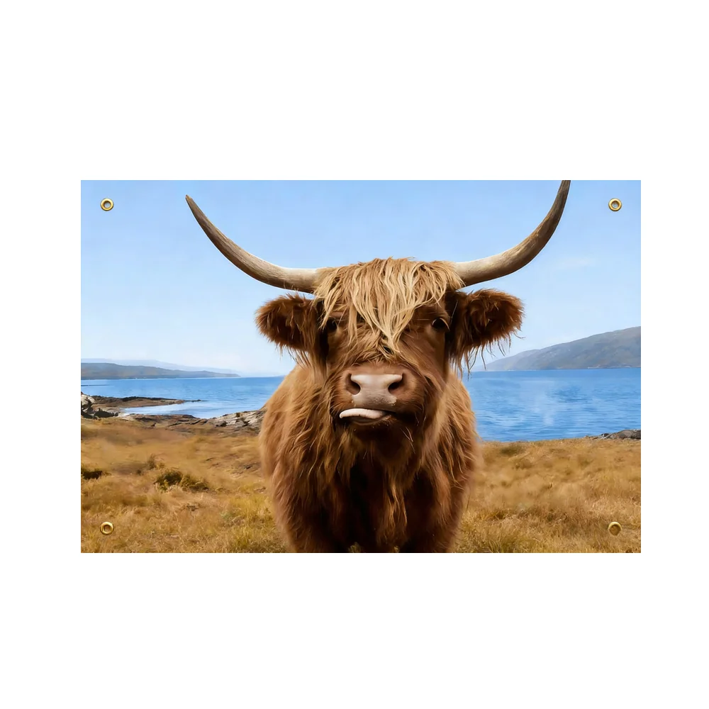 Highland Cow Flag 2x3ft 3x5FT Funny Animal Print Banner Polyester Home Room Wall Decor For Farmhouse Dorm Party Decoration
Highland Cow Flag 2x3ft 3x5FT Funny Animal Print Banner Polyester Home Room Wall Decor For Farmhouse Dorm Party Decoration