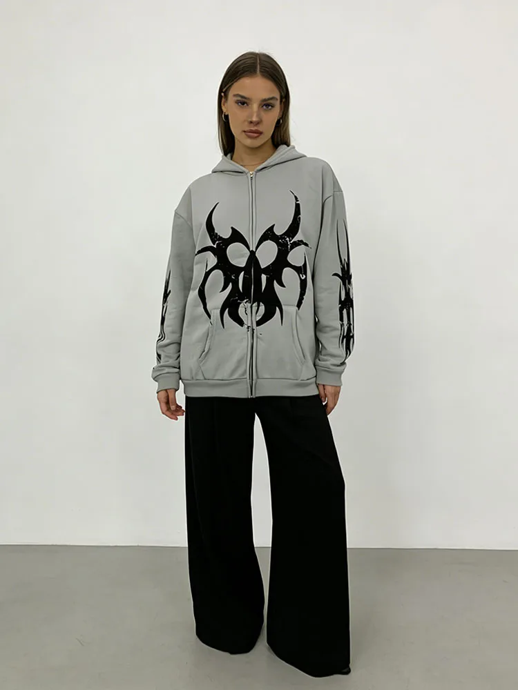 2026 New Top Fashion Dark Ins Street Trend Gothic Loose Zipper Hoodie Men's and Women's Lulu Hoodie Y2k Clothing
2026 New Top Fashion Dark Ins Street Trend Gothic Loose Zipper Hoodie Men's and Women's Lulu Hoodie Y2k Clothing