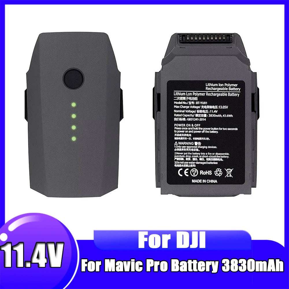 For Mavic Pro Battery 3830mAh Compatible with Mavic Pro Series Intelligent Flight Battery Accessories
For Mavic Pro Battery 3830mAh Compatible with Mavic Pro Series Intelligent Flight Battery Accessories