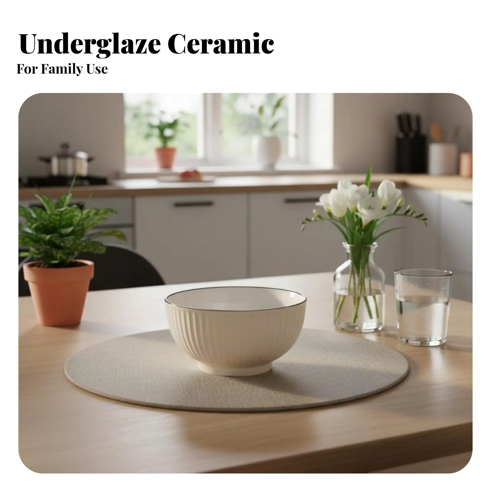 Ceramic Bowl, Underglaze Color, Nordic Minimalist Tableware, Microwave Safe, Ideal for Gifts
Ceramic Bowl, Underglaze Color, Nordic Minimalist Tableware, Microwave Safe, Ideal for Gifts