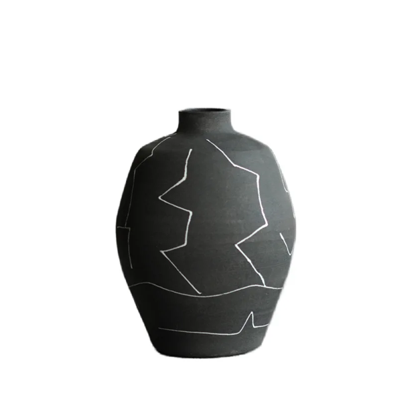 Ceramic vase handmade pottery pot home model room small mouth flower ware homestay soft decoration ornament
Ceramic vase handmade pottery pot home model room small mouth flower ware homestay soft decoration ornament