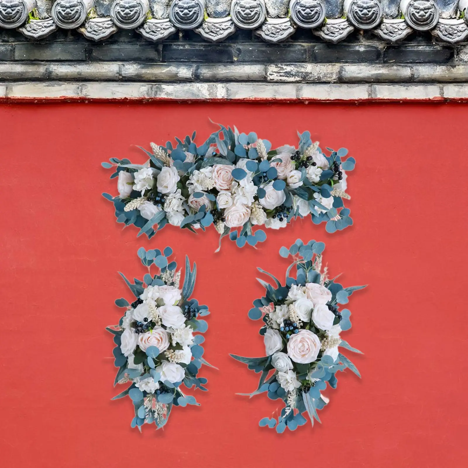 3Pcs Wedding Arch Flowers Wedding Welcome Sign Decoration Handmade Artificial Flower Swag Garland for Ceremony Birthday Party
3Pcs Wedding Arch Flowers Wedding Welcome Sign Decoration Handmade Artificial Flower Swag Garland for Ceremony Birthday Party