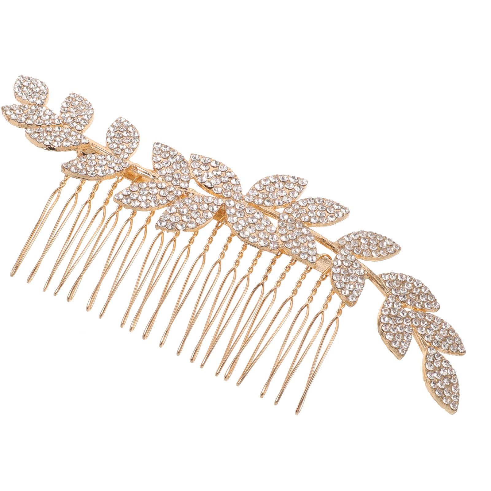 Elegant Leaf Rhinestone Bridal Hair Comb Wedding Decorative Women Side Combs Lightweight Zinc Alloy French Pin Fine Hair Styling
Elegant Leaf Rhinestone Bridal Hair Comb Wedding Decorative Women Side Combs Lightweight Zinc Alloy French Pin Fine Hair Styling