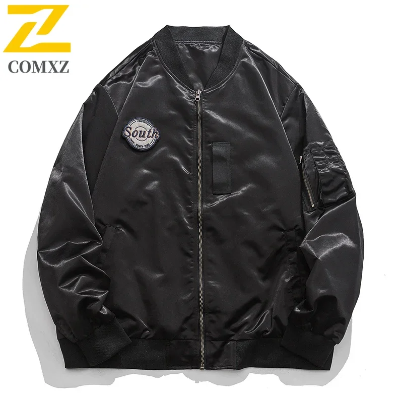 New Spring Jackets Men Streetwear Retro Embroidered Loose Baseball Suit Coat Male Autumn Hip Hop Loose Oversized Aviator Jacket
New Spring Jackets Men Streetwear Retro Embroidered Loose Baseball Suit Coat Male Autumn Hip Hop Loose Oversized Aviator Jacket
