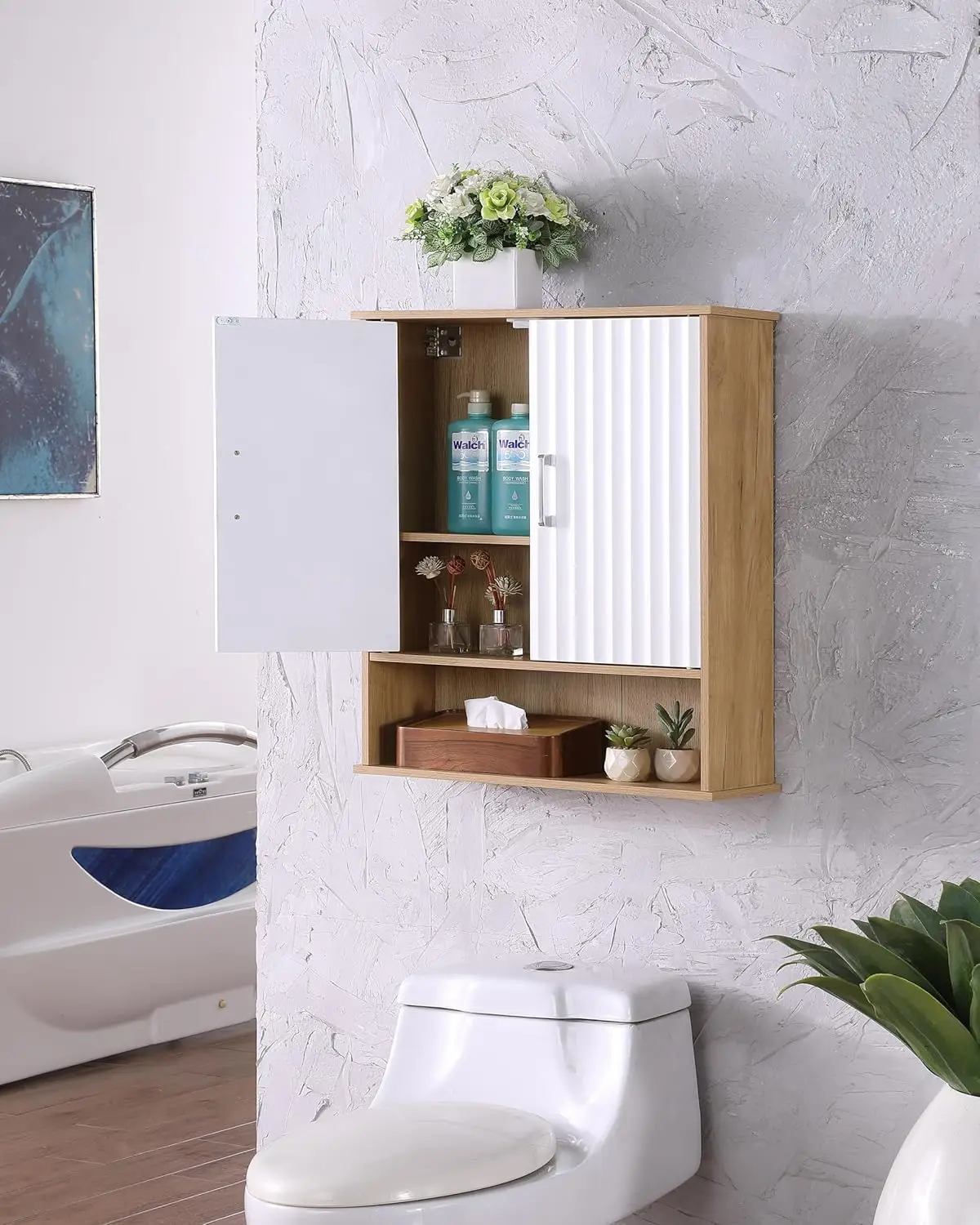 2 Door Wall Cabinet Medicine Storage Adjustable Shelf Over Toilet Bathroom Laundry Kitchen,Customized
2 Door Wall Cabinet Medicine Storage Adjustable Shelf Over Toilet Bathroom Laundry Kitchen,Customized