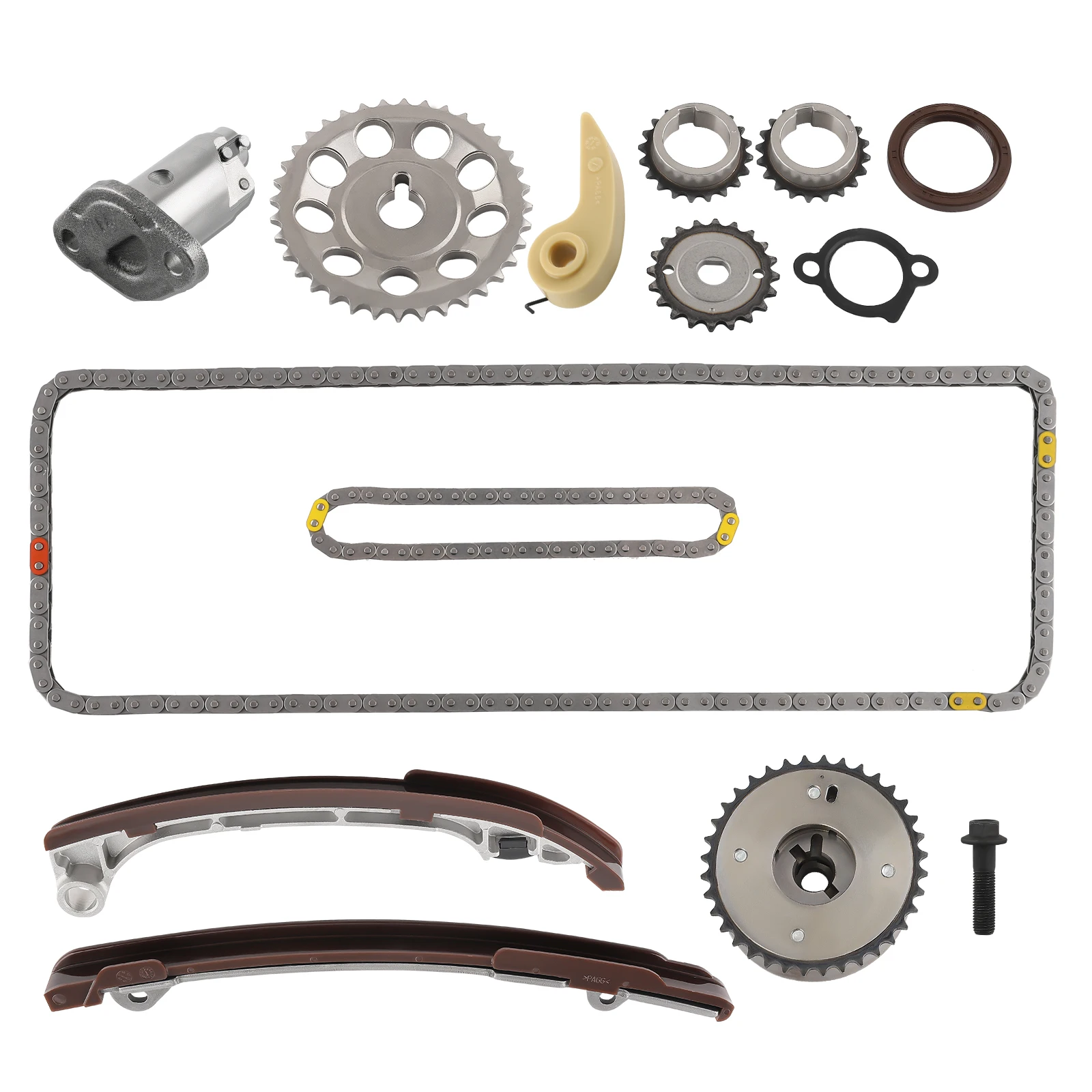 Timing Chain Kit +VVT Sprocket for Toyota Camry RAV4 Scion 2.0L 2.4L 1AZFE 2AZFE
Timing Chain Kit +VVT Sprocket for Toyota Camry RAV4 Scion 2.0L 2.4L 1AZFE 2AZFE