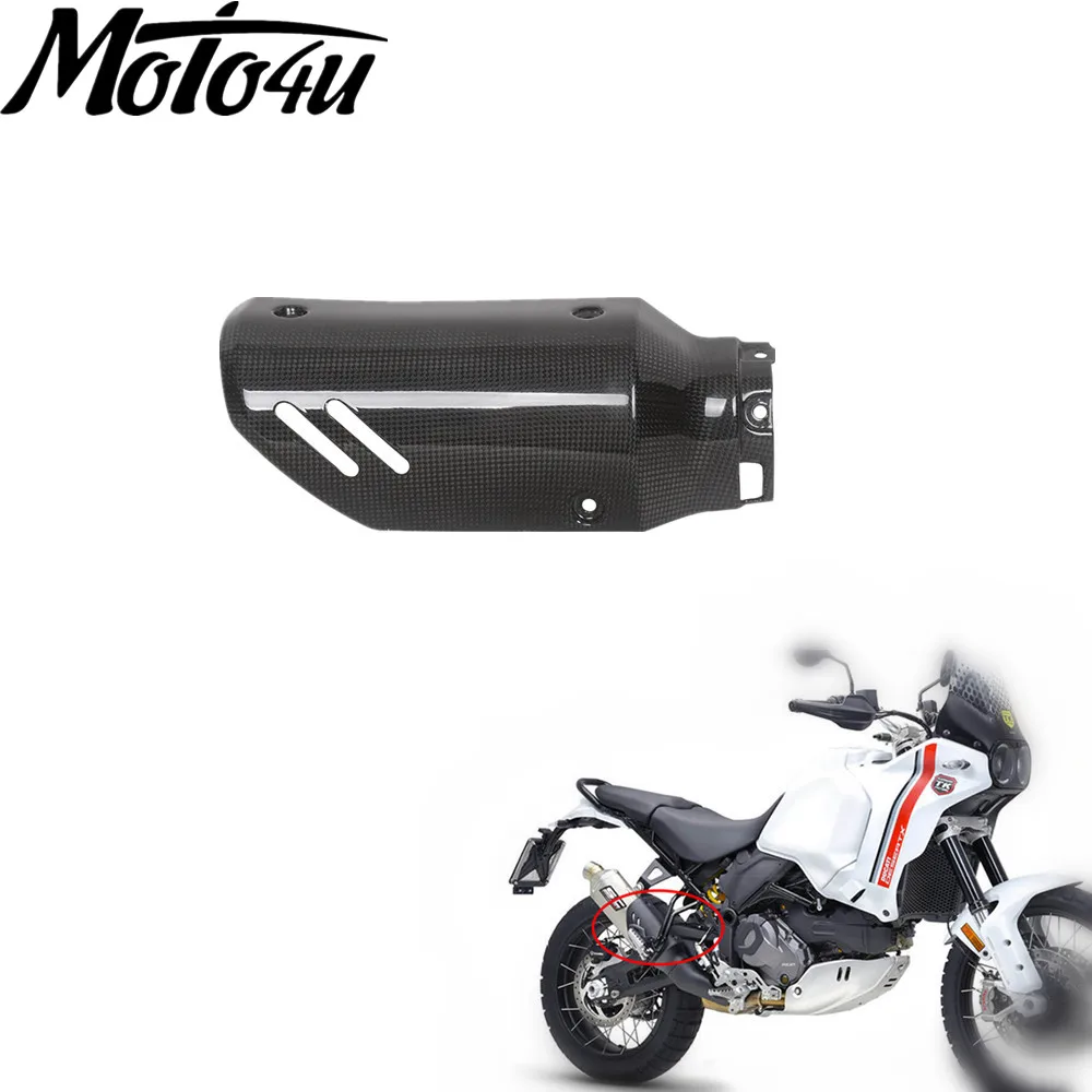 Carbon Fiber Motorcycle Upper Exhaust Cover Fairing For Ducati DesertX 2022 2023
Carbon Fiber Motorcycle Upper Exhaust Cover Fairing For Ducati DesertX 2022 2023