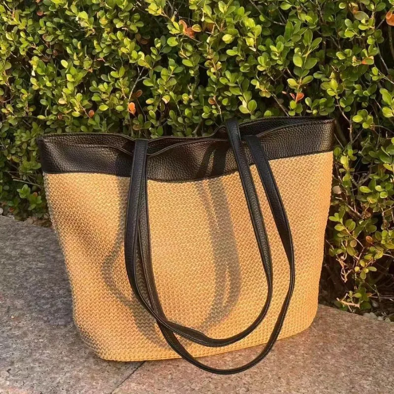 Casual Straw Woven Bag for Women, 2026 New Summer Large Capacity, Single Shoulder Tote Bag, Outdoor Activities. Beach Vacation
Casual Straw Woven Bag for Women, 2026 New Summer Large Capacity, Single Shoulder Tote Bag, Outdoor Activities. Beach Vacation