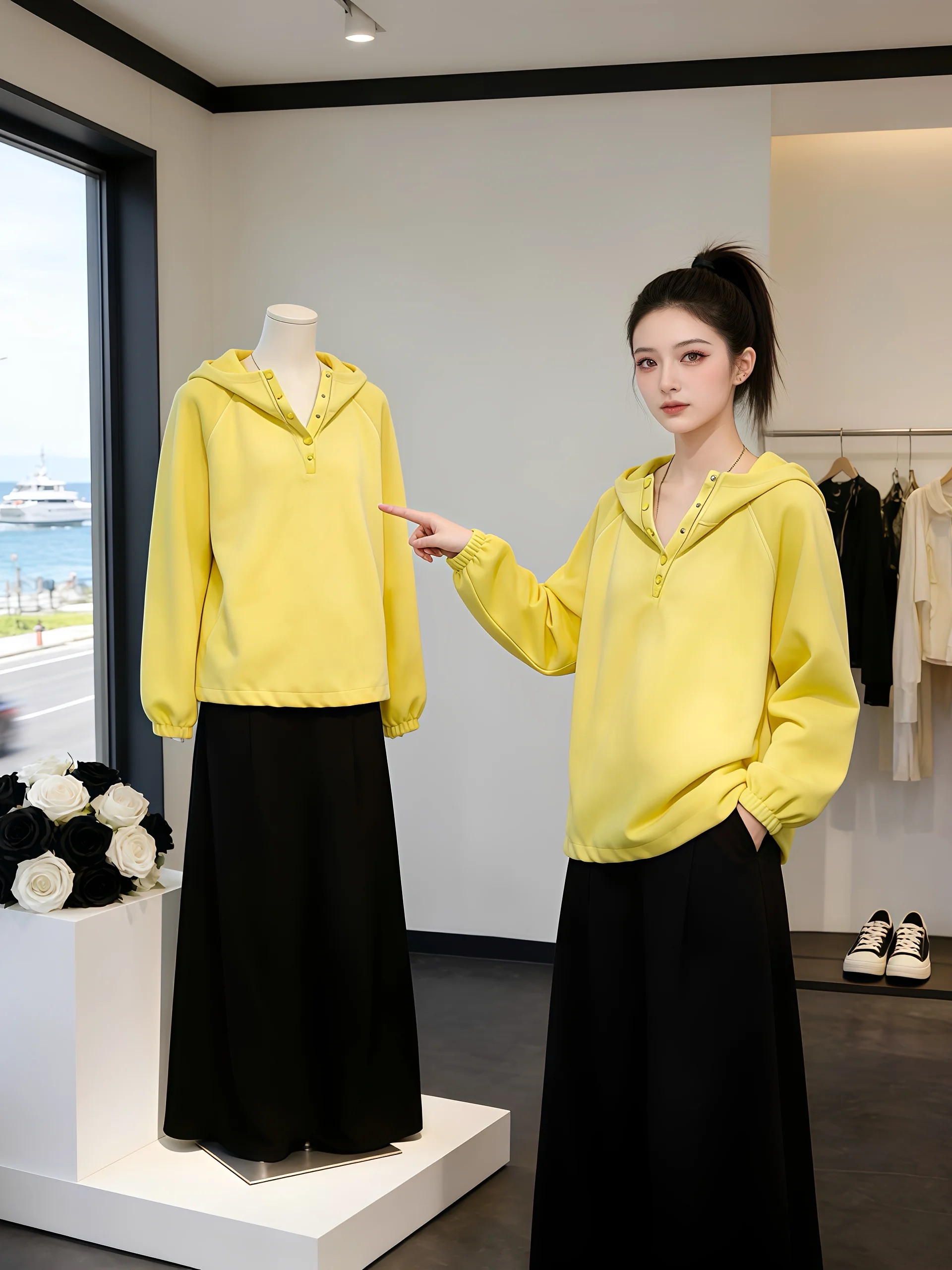 Hooded Sweatshirt Jacket Women's Spring Autumn 2026 New European Style Sporty Slimming Unique Top Ladies Fashion
Hooded Sweatshirt Jacket Women's Spring Autumn 2026 New European Style Sporty Slimming Unique Top Ladies Fashion