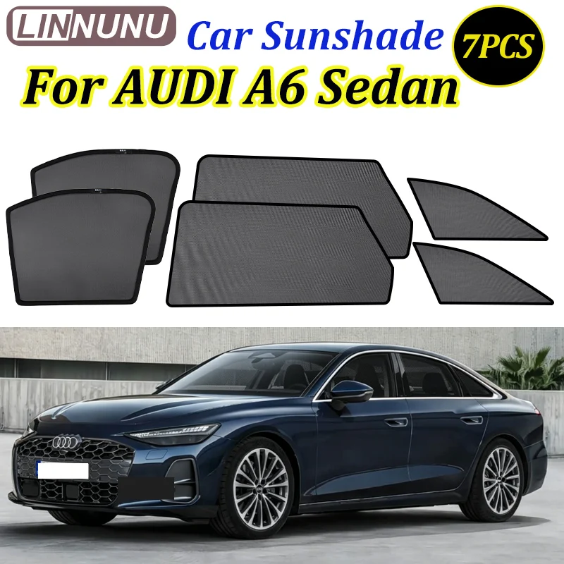 LINNUNU Magnetic Car Sunshade For AUDI A6 Sedan 2013-2026 C7 C8 Side Window Curtain UV Protection privacy Interior accessories
LINNUNU Magnetic Car Sunshade For AUDI A6 Sedan 2013-2026 C7 C8 Side Window Curtain UV Protection privacy Interior accessories