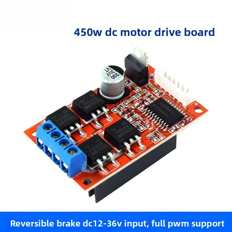 450W High Power DC Motor Driver Board – Full PWM Control, Forward/Reverse & Brake, 12V 24V 36V
450W High Power DC Motor Driver Board – Full PWM Control, Forward/Reverse & Brake, 12V 24V 36V