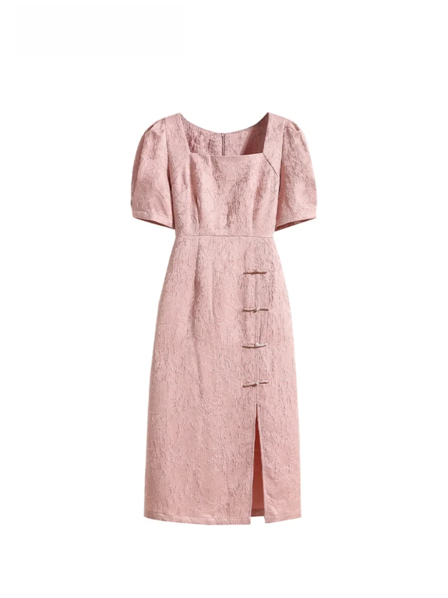 Fashionable Short Sleeve Qipao Dress CaraCLUB plus Size Women's Summer Slimming Design Sense Long Dress Waist Cinched
Fashionable Short Sleeve Qipao Dress CaraCLUB plus Size Women's Summer Slimming Design Sense Long Dress Waist Cinched