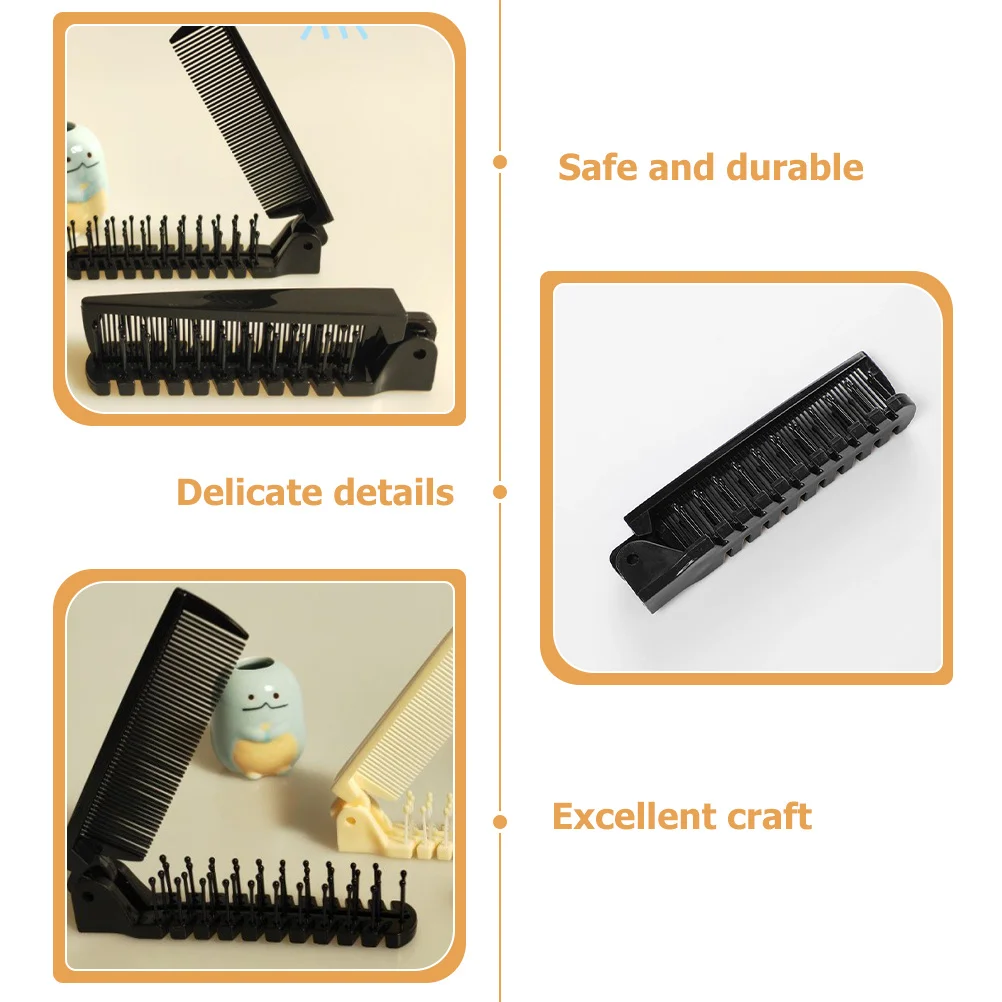 3Pcs Anti-Static Foldable Travel Hair Comb Portable Double Head Mini Brush Compact Folding Brush for Daily Hair Styling
3Pcs Anti-Static Foldable Travel Hair Comb Portable Double Head Mini Brush Compact Folding Brush for Daily Hair Styling
