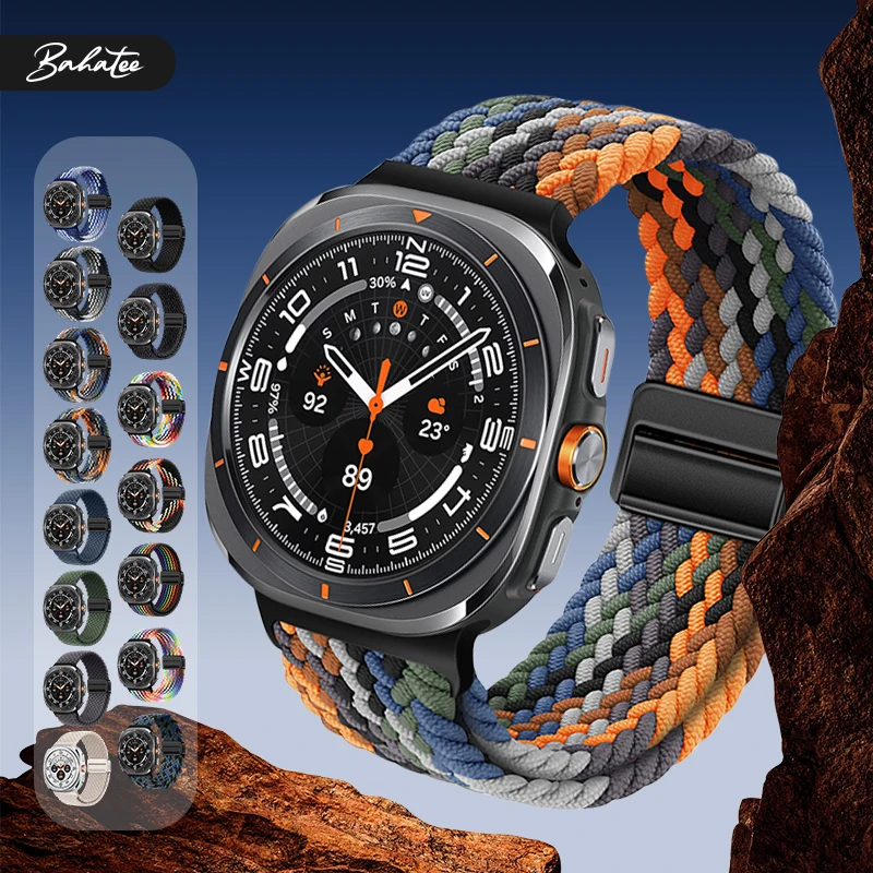 Magnetic Nylon Braided Loop Strap for Samsung Galaxy Watch Ultra 47mm Sport Replacement Band
Magnetic Nylon Braided Loop Strap for Samsung Galaxy Watch Ultra 47mm Sport Replacement Band