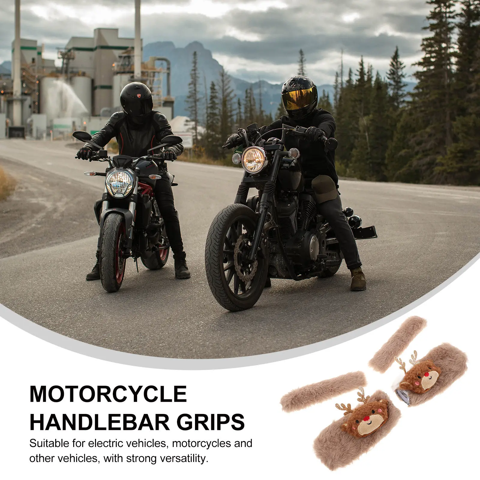 1 Pair Cute Warm Handlebar Covers Soft Winter Motorcycle Hand Grips Comfortable Sleeves for Electric Scooter Bike Protection
1 Pair Cute Warm Handlebar Covers Soft Winter Motorcycle Hand Grips Comfortable Sleeves for Electric Scooter Bike Protection