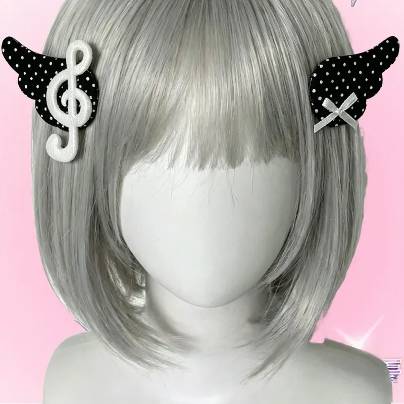 1/2pairs Angel Wing Hair Clip Polka Dot Musical Note Hairpins Sweet Lolita Cosplay Headwear Gothic Hair Accessories Women Girls
1/2pairs Angel Wing Hair Clip Polka Dot Musical Note Hairpins Sweet Lolita Cosplay Headwear Gothic Hair Accessories Women Girls