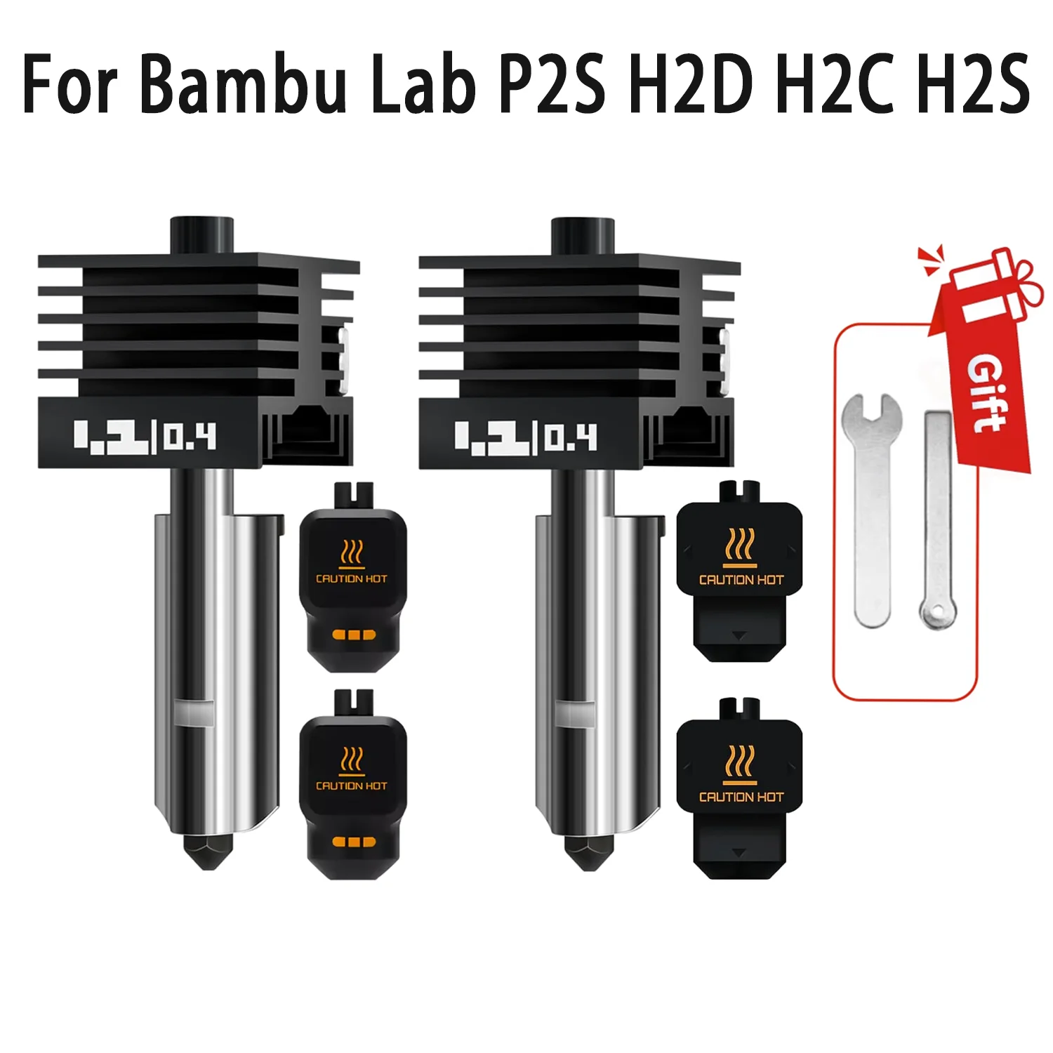 Комплект хотэндов P2S для 3D-принтеров Bambu Lab H2D/H2S/H2C, сменные сопла 0.2, 0.4, 0.6, 0.8 мм
Комплект хотэндов P2S для 3D-принтеров Bambu Lab H2D/H2S/H2C, сменные сопла 0.2, 0.4, 0.6, 0.8 мм