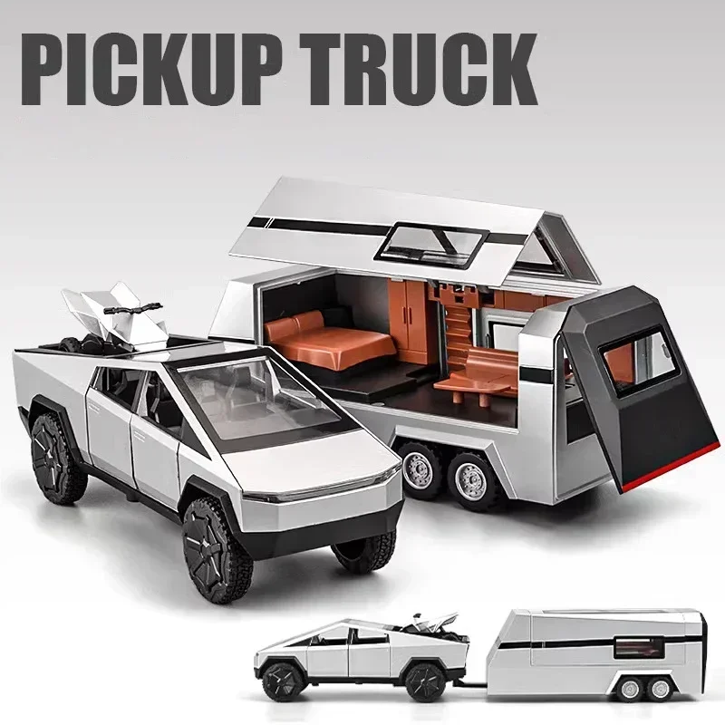 1:32 Tesla Cybertruck Model Y Trailer Car Alloy Diecasts & Toy Vehicles Metal Toy Car Model Sound and light Collection Kids Toy
1:32 Tesla Cybertruck Model Y Trailer Car Alloy Diecasts & Toy Vehicles Metal Toy Car Model Sound and light Collection Kids Toy
